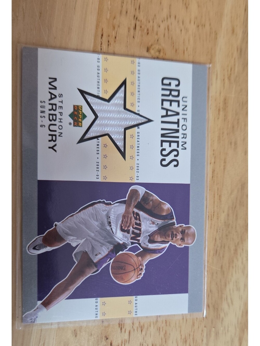 2002-03 Upper Deck UD Authentics - Uniform Greatness Stephon Marbury #SM-U